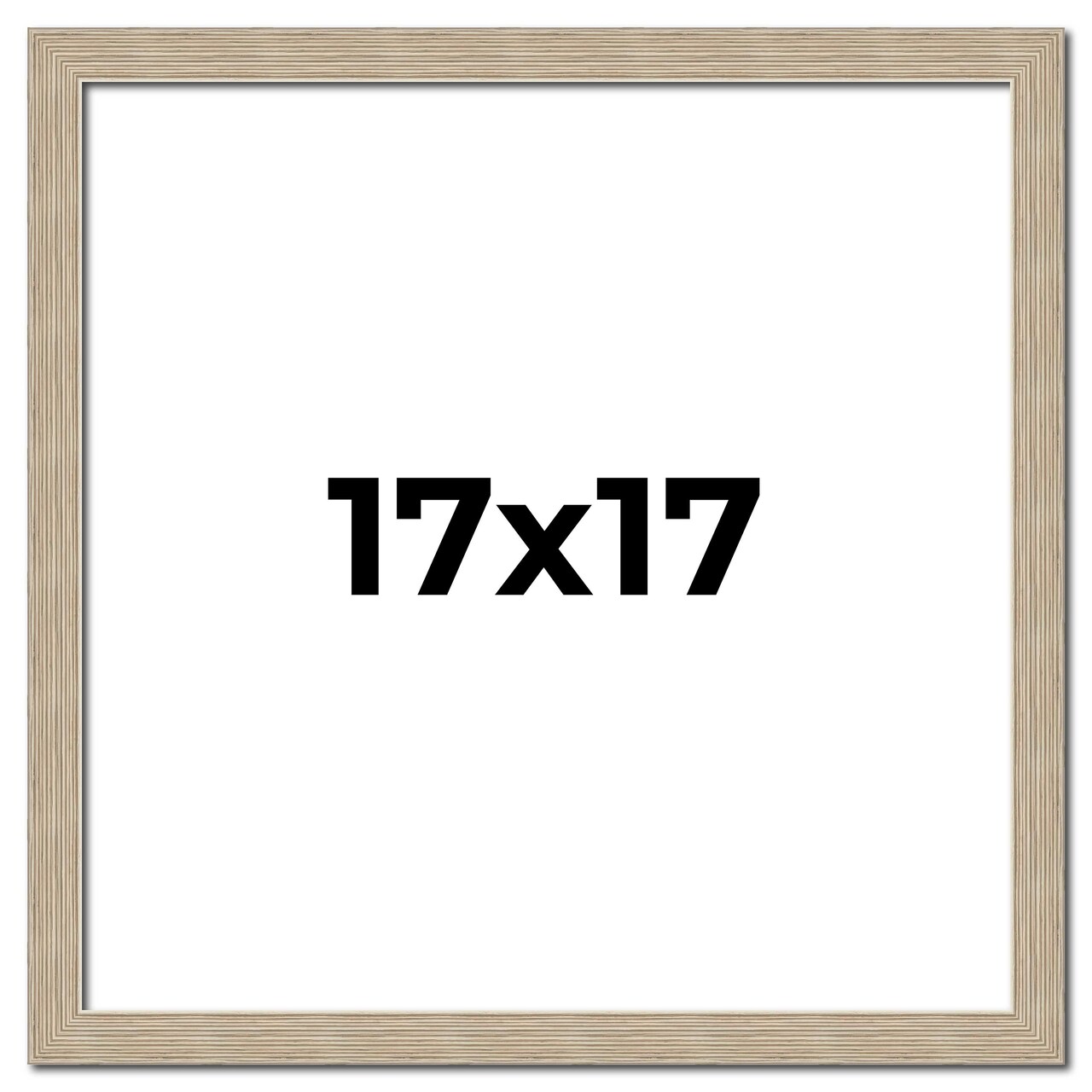 17x17 Thin Barnwood Picture Frame with UV-Resistant Acrylic & Acid Free Backing, Available in 2 Paint Finishes - Grey and Black